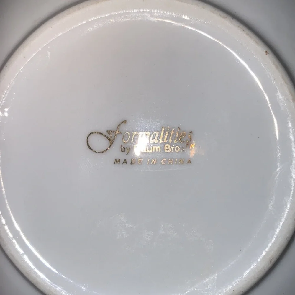 Formalities By Baum Bros Butterflies Tea Cup And Saucer Set Vintage